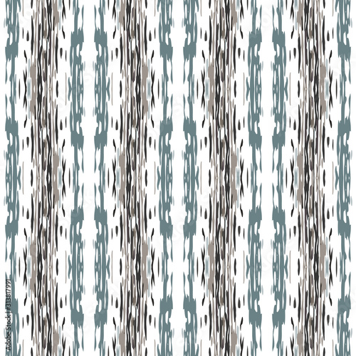 Ikat, Tie Dye. Batik, Hand Drawn Seamless 