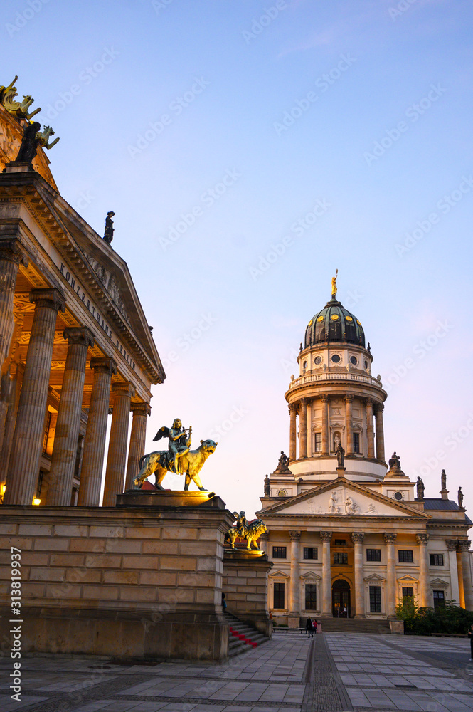 Fototapeta premium a historical square in Berlin, Germany