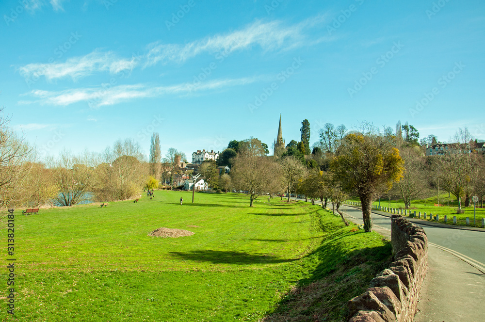 Obraz premium Ross on Wye in the springtime