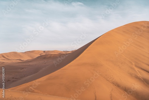 The mountain of sand in Dunhuang national park