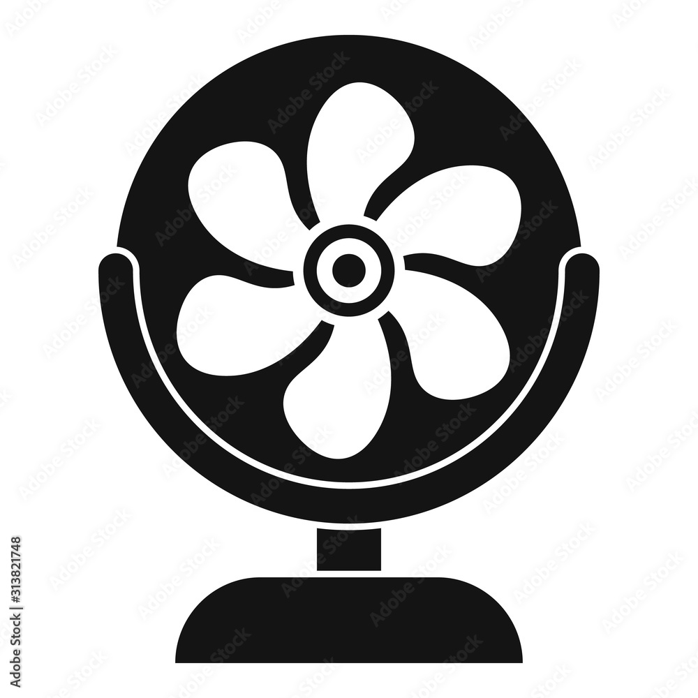 Air home fan icon. Simple illustration of air home fan vector icon for web design isolated on white background Air home fan icon. Simple illustration of air home fan vector icon for web design isolated on white background