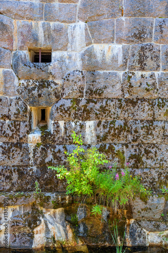 Embrasures in an old rampart