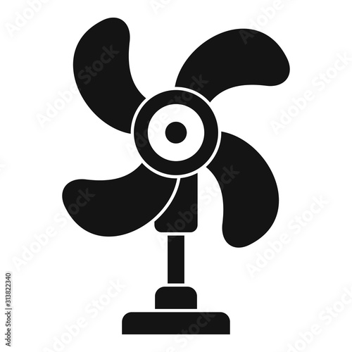 Fresh air fan icon. Simple illustration of fresh air fan vector icon for web design isolated on white background