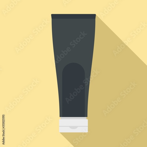 Conditioner creme tube icon. Flat illustration of conditioner creme tube vector icon for web design