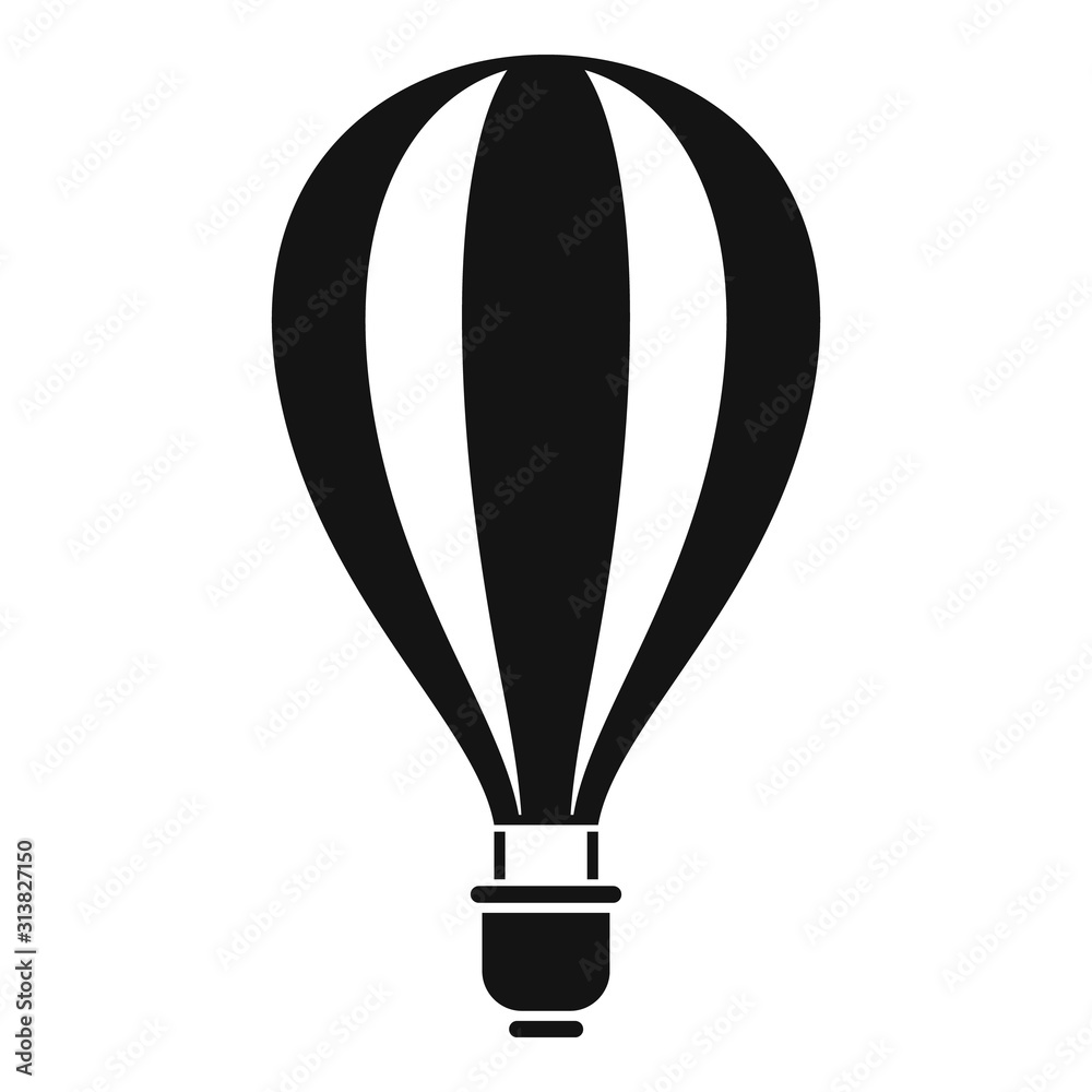 Design air balloon icon. Simple illustration of design air balloon vector icon for web design isolated on white background Design air balloon icon. Simple illustration of design air balloon vector icon for web design isolated on white background