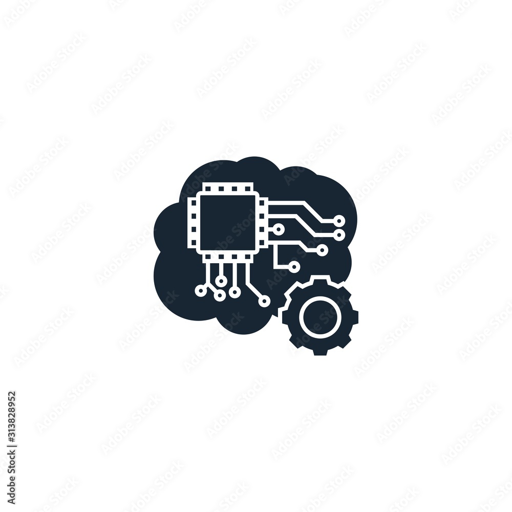 Future technology creative icon. From Artificial Intelligence icons collection. Isolated Future technology sign on white background Future technology creative icon. From Artificial Intelligence icons collection. Isolated Future technology sign on white background