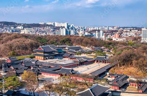Photography changdeokgung palace in seoul city south korea