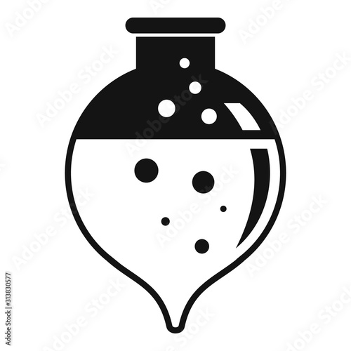 Hospital boiling flask icon. Simple illustration of hospital boiling flask vector icon for web design isolated on white background