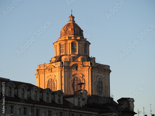San Lorenzo church dome in Turin
