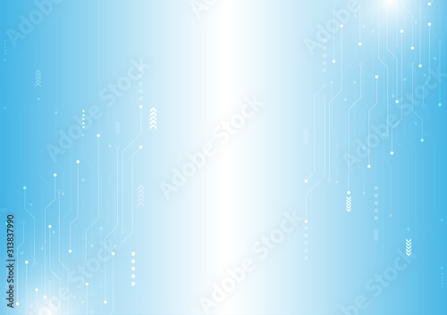 Vector abstract computer circuit High-tech technology background.