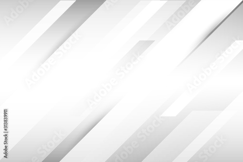 Abstract white and gray gradient backgroun. Modern design geometrical. Vector Illustration.