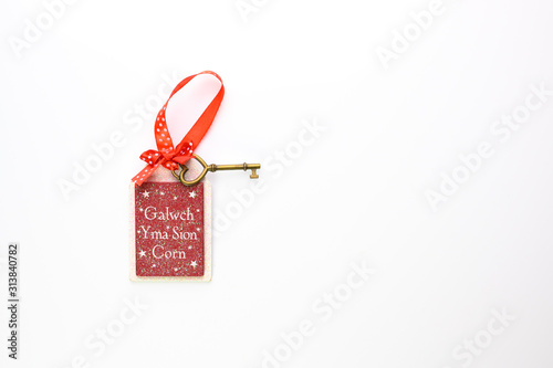 welsh christmas tree decoration hope santa comes with key photo