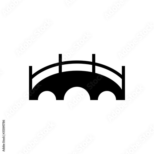 Building icon : Bridge design trendy