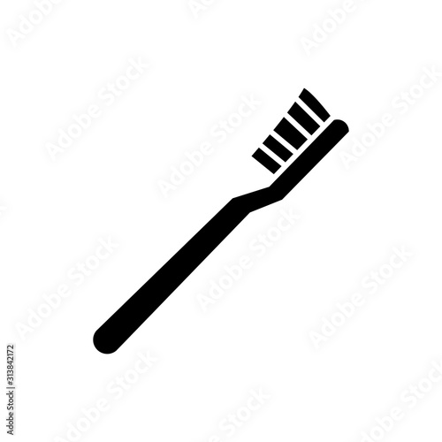 Toothbrush icon trendy design template