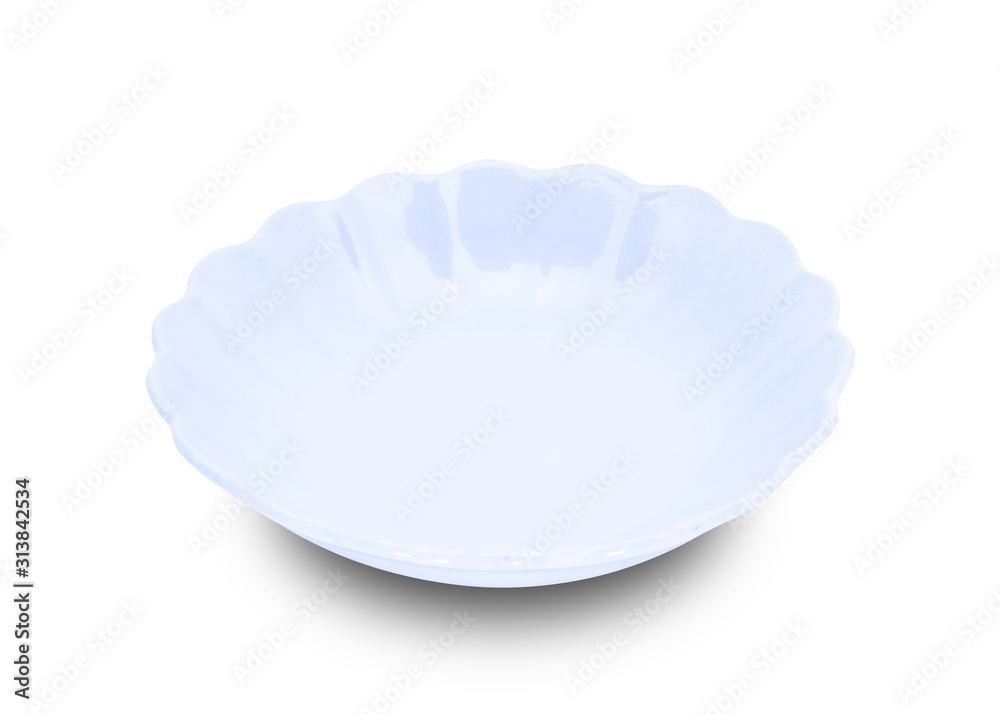 Blue plate isolated on white background. Blue plate isolated on white background.