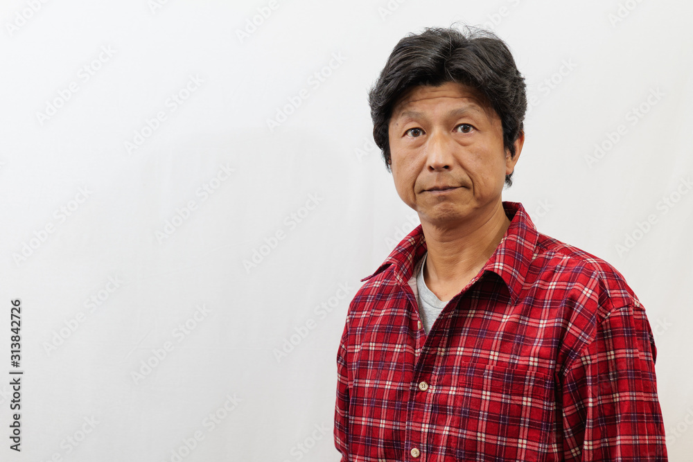 日本人中年男性のポートレート 日本人中年男性のポートレート