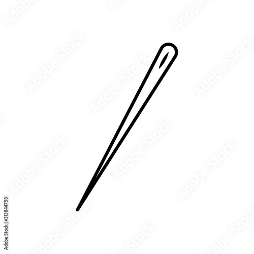 Needle stitch icon design trendy