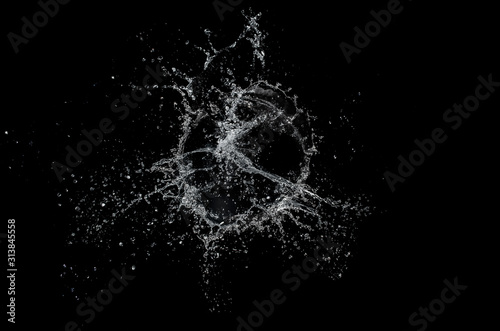 water splash isolated for product on background