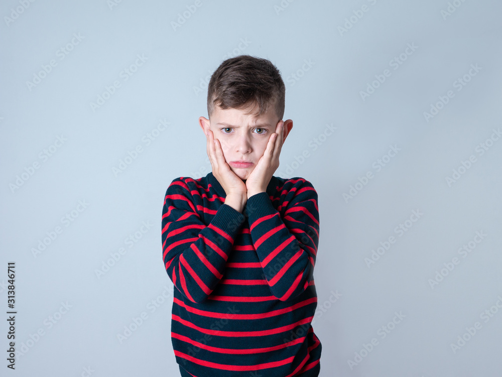 boy with an scary expression boy with an scary expression