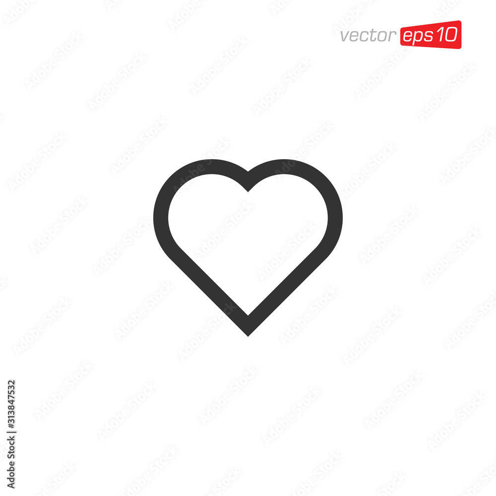 Heart Love Logo Icon Design Vector
