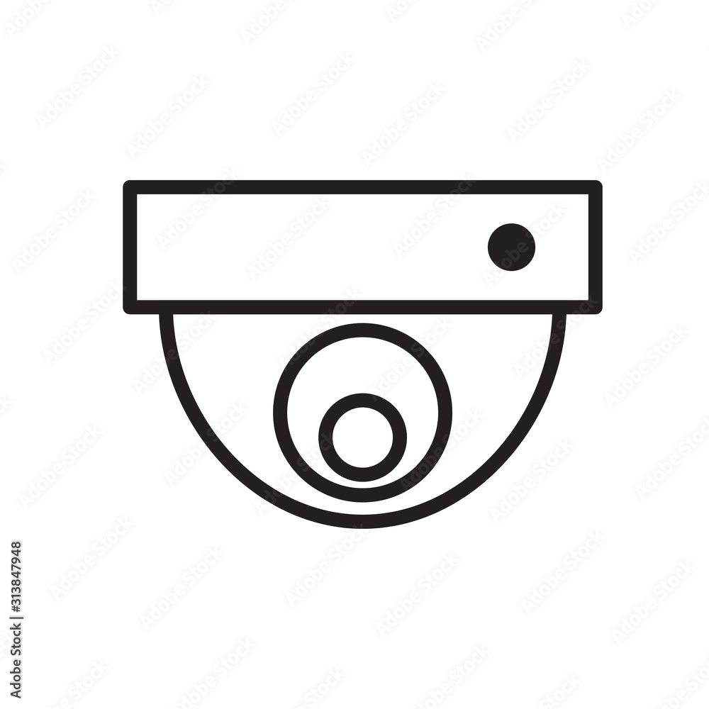 CCTV icon design template collection CCTV icon design template collection