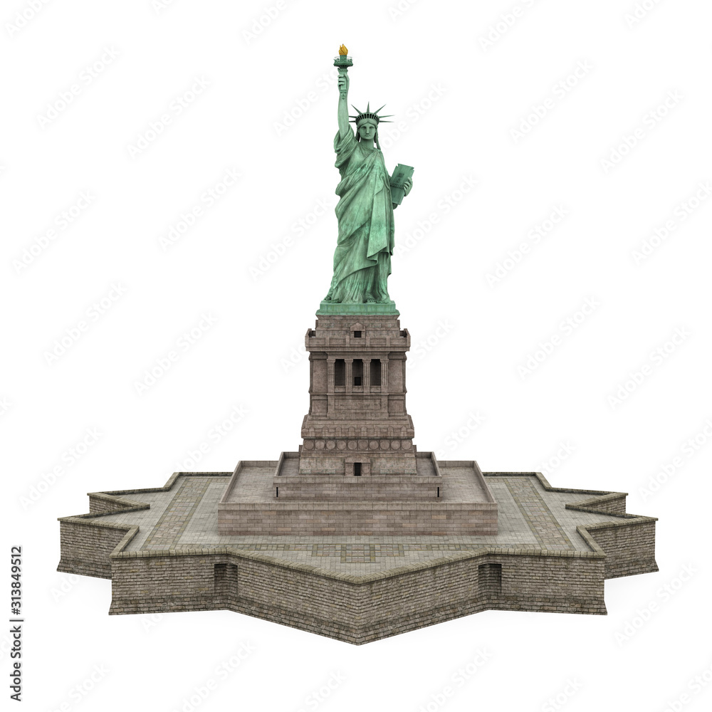Fototapeta premium Statue of Liberty Isolated