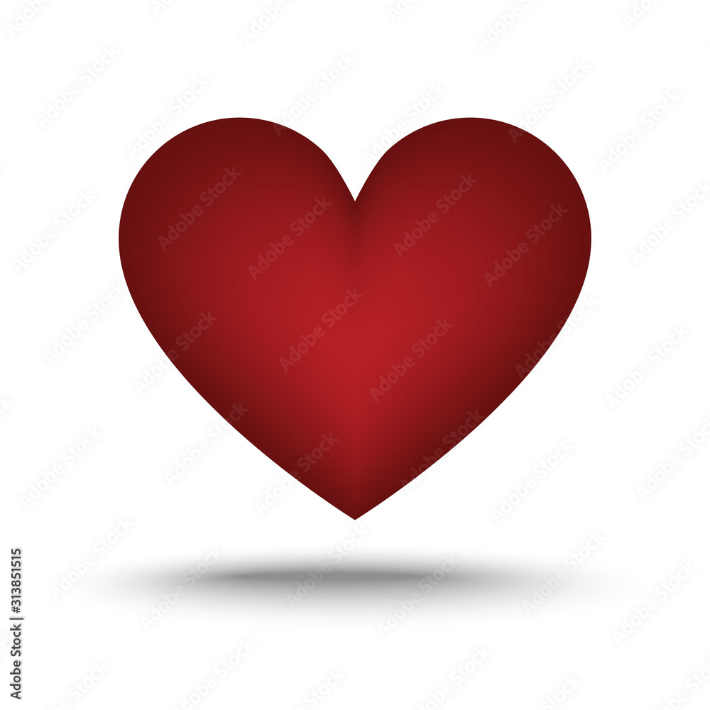Obraz premium red valentine heart