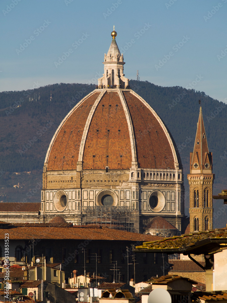 Italia, Firenze, la cupola della Cattedrale di Santa Maria del Fiore.