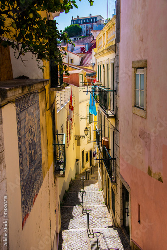 narrow street in old town © Hellebrandt