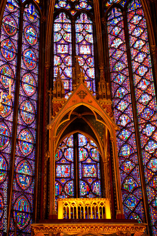 Stained glass of Sainte-Chapelle