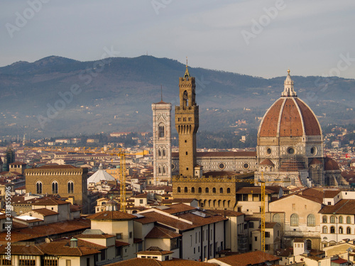 Italia  Toscana  Firenze  la cattedrale e Palazzo Vecchio