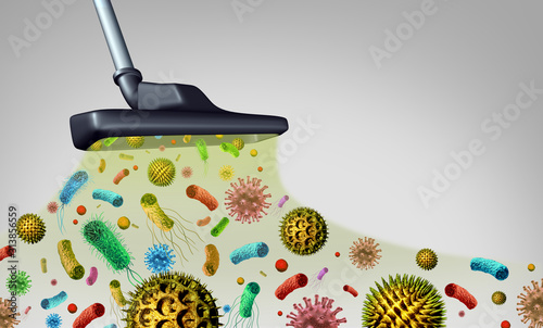 Vászonkép Removing Germs And Pollen