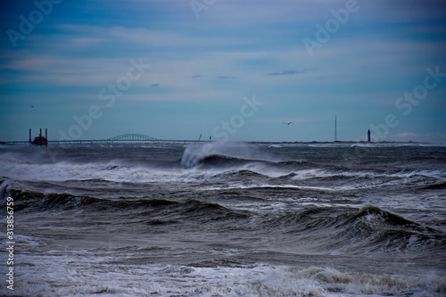 Wave in the Distance at Gilgo Beach, Long Island, NY