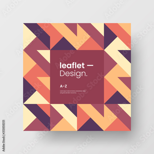 Amazing business advertisement vector mural art square banner mock up. Modern corporate abstract geometric illustration design layout background. Company identity quadrangle texture brochure template.