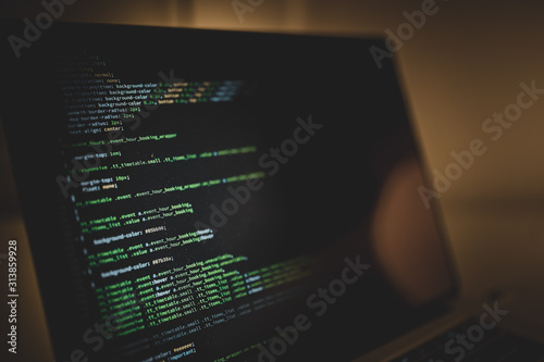 Tableau sur toile HTML Code Internet Datenschutz Spionage