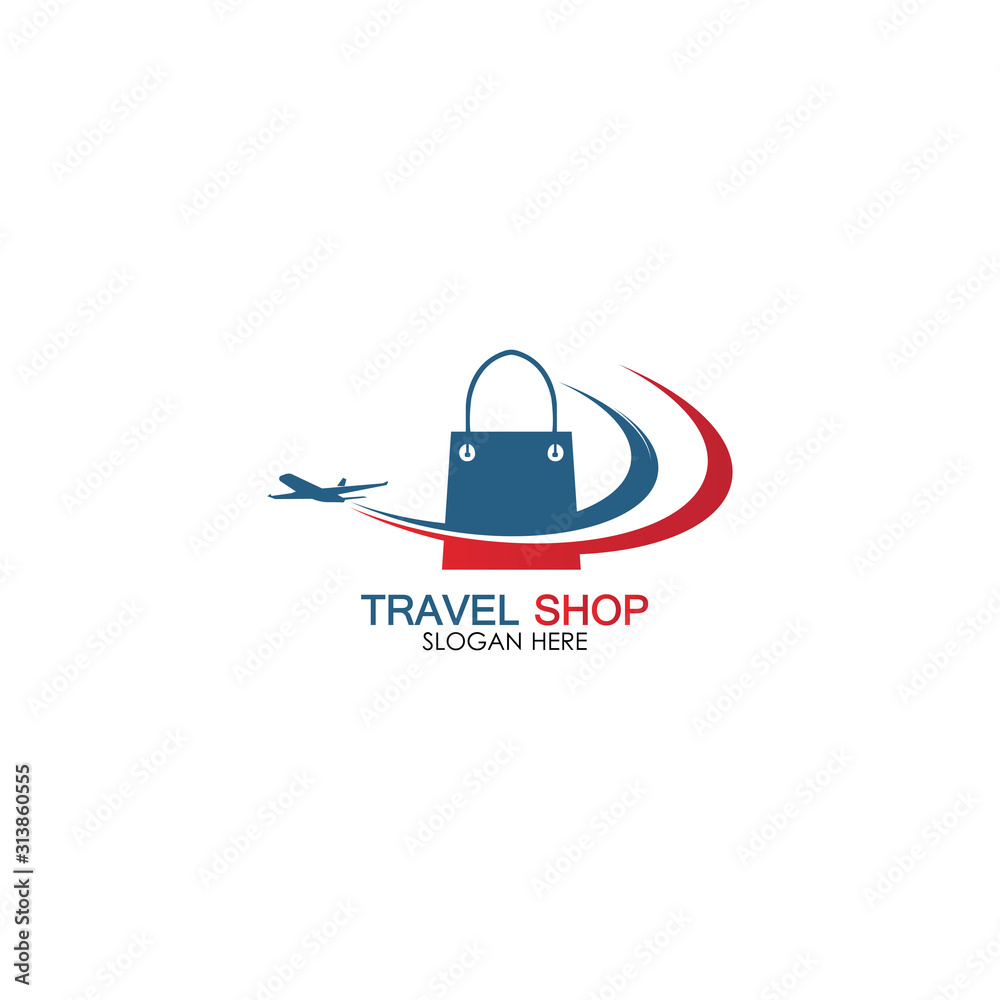 Travel Shopping logo design template Travel Shopping logo design template