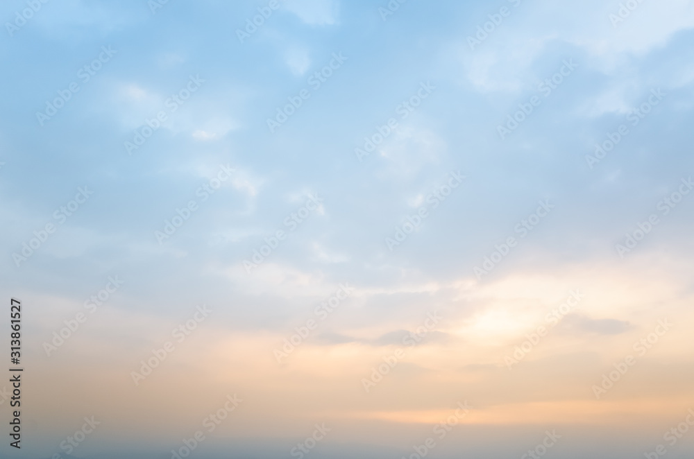 sunset cloudy background
