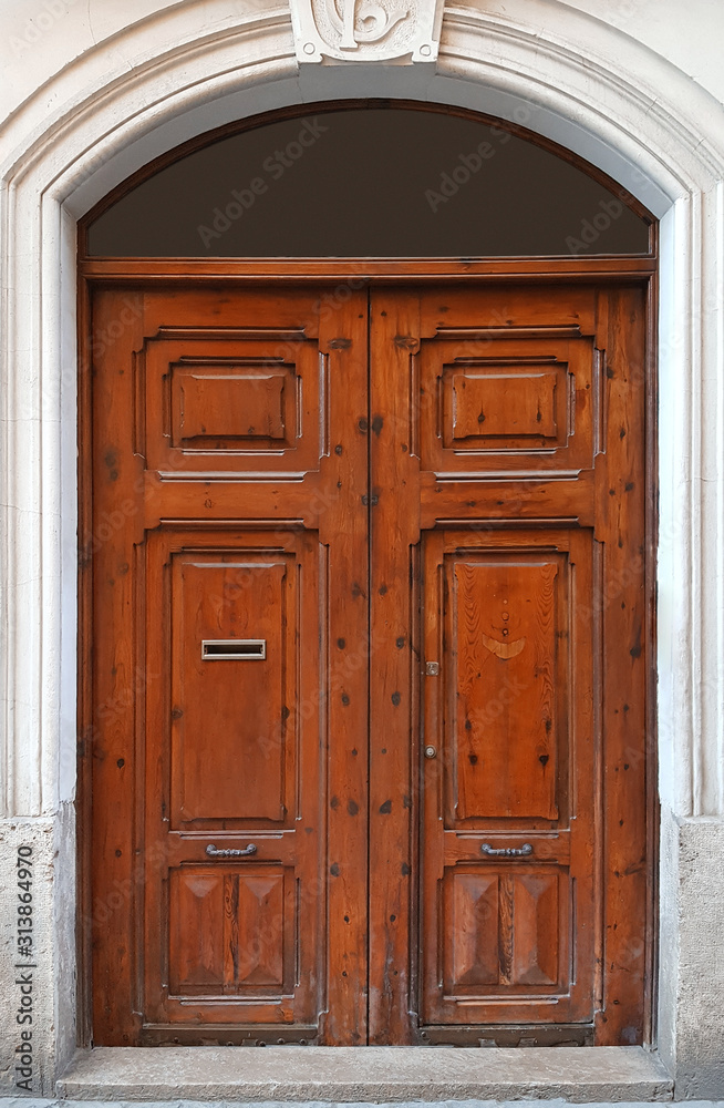 Brown vintage door