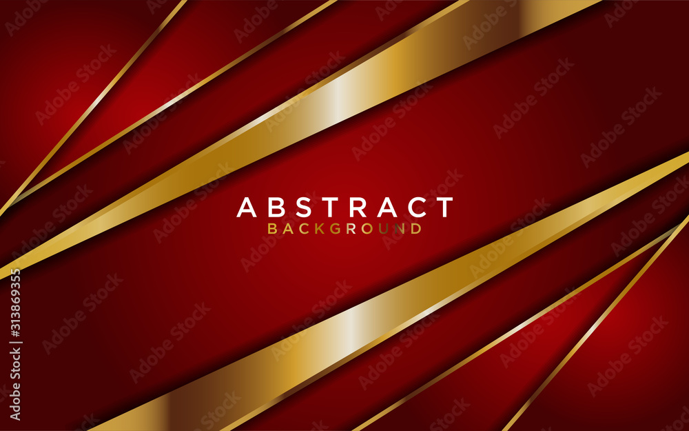 abstract red and golden lines background