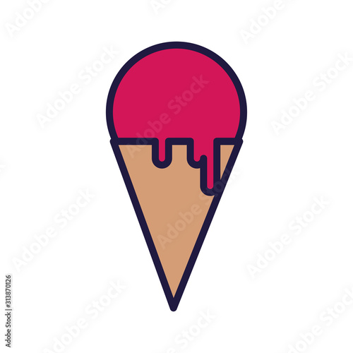 Isolated ice cream vector design