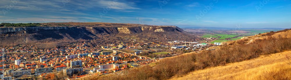 Beautiful view over town of Provadia in Bulgaria