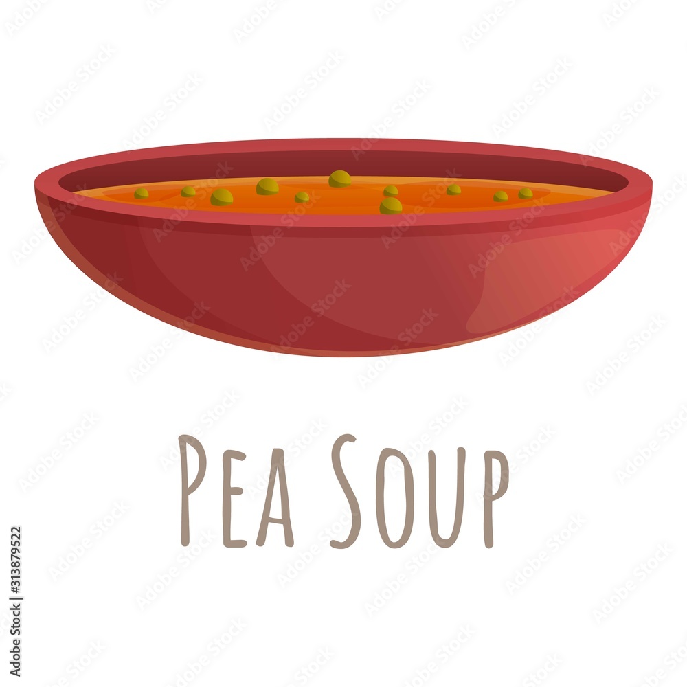 Pea soup icon. Cartoon of pea soup vector icon for web design isolated on white background Pea soup icon. Cartoon of pea soup vector icon for web design isolated on white background