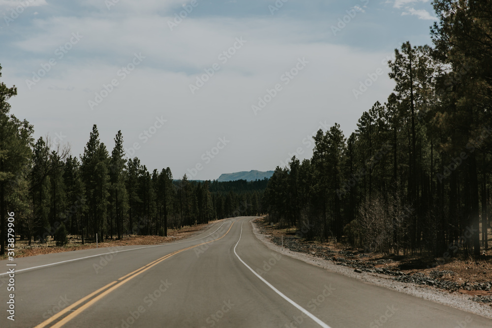 Naklejka premium Road Trip sur les routes du Grand Ouest américain
