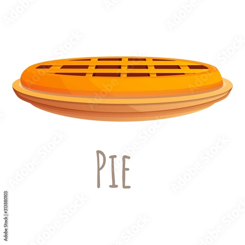 Russian pie icon. Cartoon of russian pie vector icon for web design isolated on white background