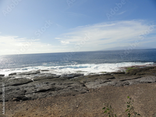 wild beach of Tenerife Canary Islands  Spain