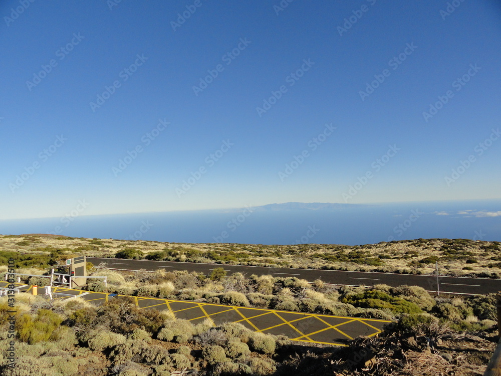 landscape in the nature Park of El Teide