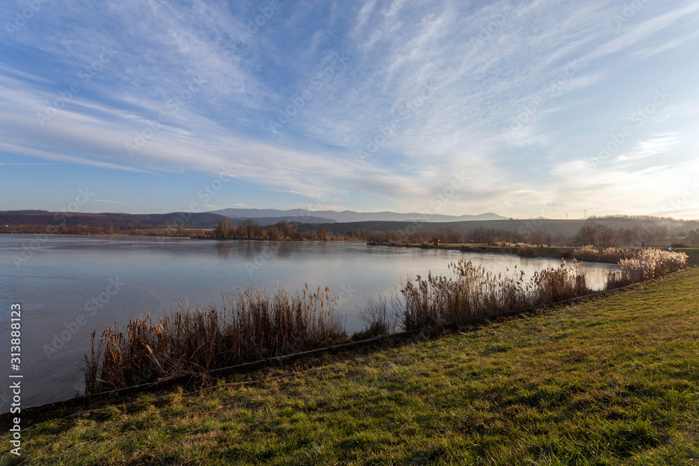 Reservoir lake of Maconka near Batonyterenye