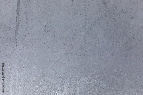 Fotografía The texture of fogged glass in a warm room