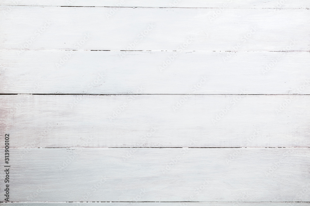 White wood panel made of boards arranged horizontally. White wood panel made of boards arranged horizontally.