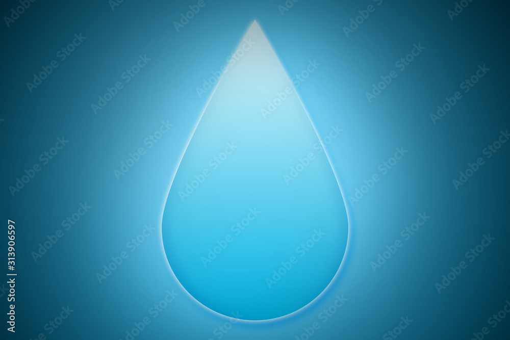 Fondo azul de gota de agua. Fondo azul de gota de agua.